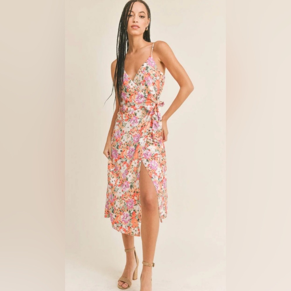 Sage the Label Floral Wrap Dress